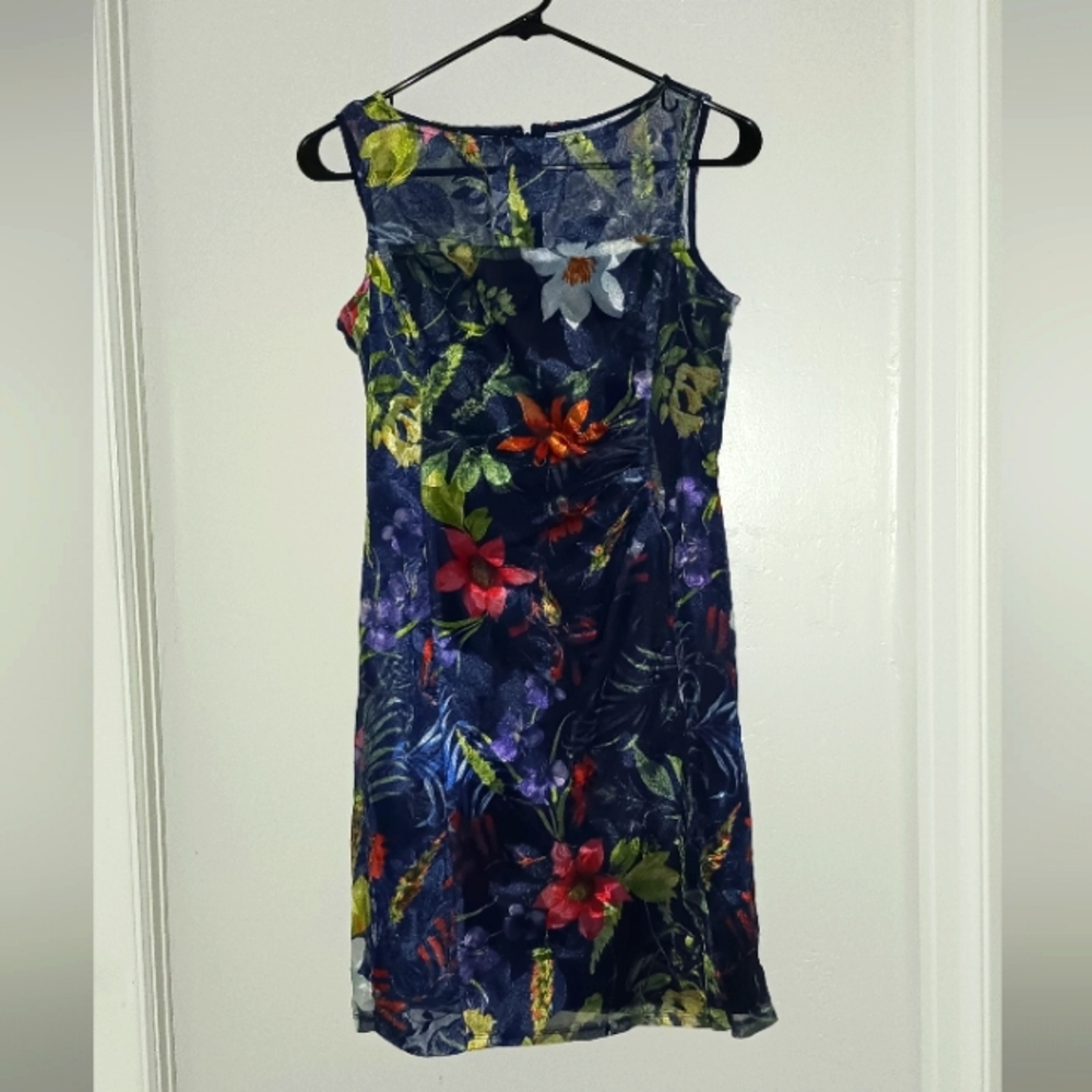 Tahari Floral Sleeveless Dress - Multicolor
